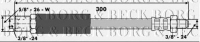 BORG & BECK bbh6539 -  Тормозной шланг